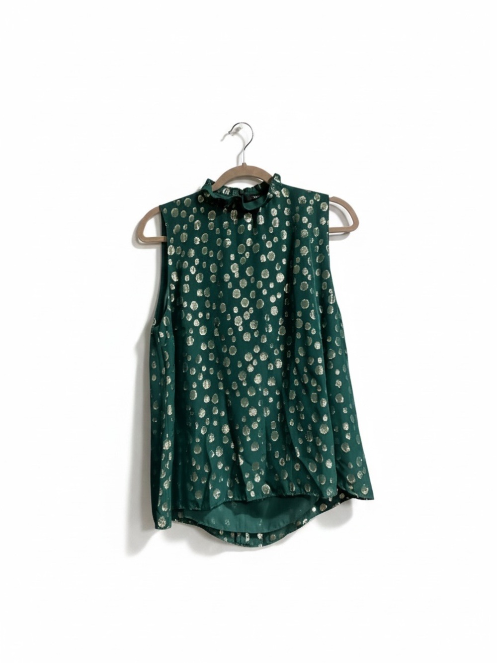 NWT Lilly Pulitzer Rayalynne Silk Bubbly Clip Top Villa Green L